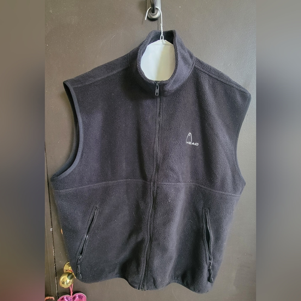 HEAD Men's Charcoal Fleece Vest